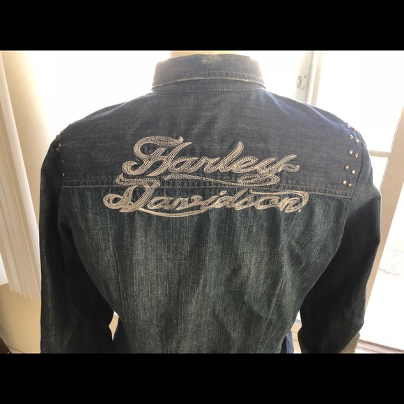 Harley Davidson button down - Picture 3 of 7